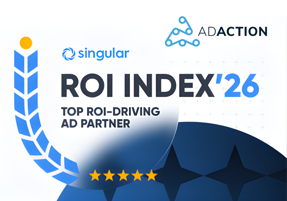 AdAction named a top ROI ad network 14 times in the Singular ROI Index 2026 mobile advertising benchmark